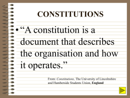 CONSTITUTIONS