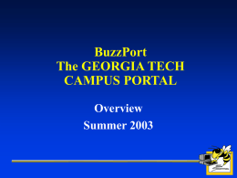 GT Campus Portal Project Briefing
