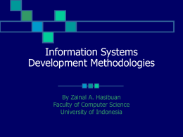 Techniques In Information Systems Development