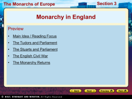 The Monarchs of Europe Section 3