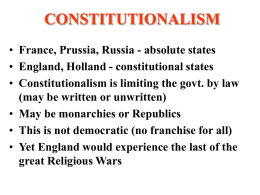 Constitutionalism