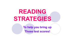 reading strategies - Huntington Place Elementary School