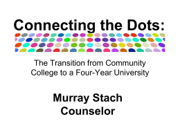 Connecting the Dots - Glendale Community College