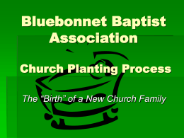 Bluebonnet Baptist Association Church Planting Process