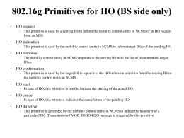 802.16g Primitives for HO (BS side only)