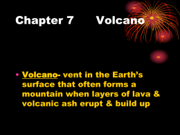 Chapter 7 Volcano