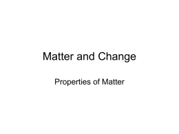 7. Notes on Matter and Change File