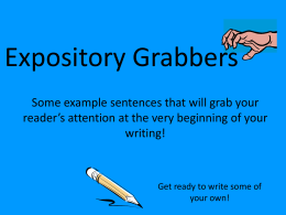 Expository Grabbers