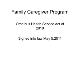 Family Caregiver Program
