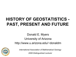 past, present and future - Stanford School of Earth, Energy