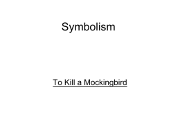 Symbolism - SCHS English