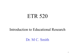 Educational Research - NIU College of Education