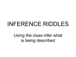 inference riddles