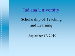 Undergraduate Research - Center for Innovative Teaching and