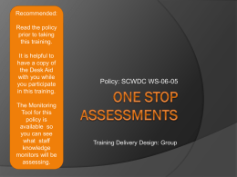 One Stop Assessments