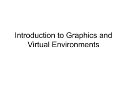 Introduction to Computer Graphics and Virtual Reality