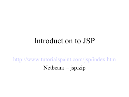 Introduction to Servlet/JSP - e