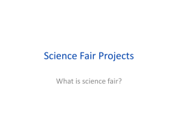 Science fair 2010-2011 - Mrs. Ward`s Science Class