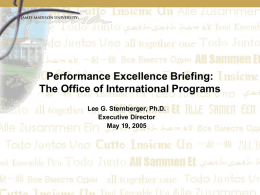 The Office of International Programs