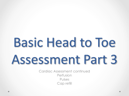 Basic Head to Toe Assessment Part 3