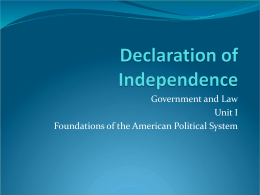 declaration of independence power point