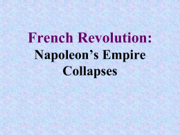Collapse of Napoleon`s Empire