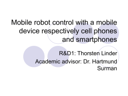 Mobile robot control with a mobile device - www2.inf.h