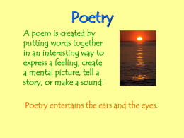 All About Poetry