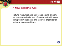 Ch.6 A New Industrial Age