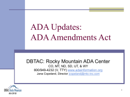ADA Amendments Act of 2008