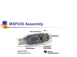 Chapter 03 - MSP430 Assembly