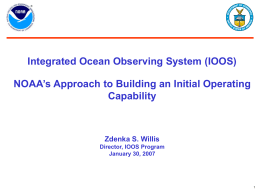 NOAA`s Integrated Ocean Observing System