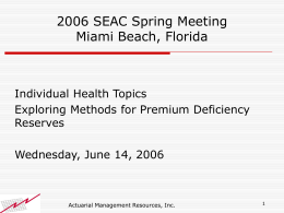 Spring 2006 SEAC Wednesday Seminar