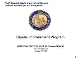 North Carolina Capital Improvement Program