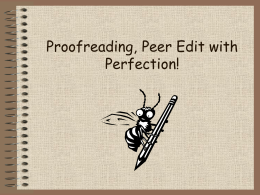 Peer Editing with Perfection! tutorial