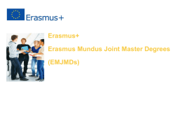 Erasmus Mundus Joint Master Degrees are - EACEA