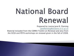 National Board Renewal