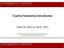 CapSim Introduction