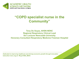 COPD specialist nurses in the community