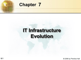 Management Information Systems Chapter 6 IT Infrastructure and