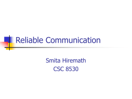 Reliable Communication