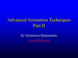 Advanced Animation Part II