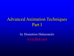Advanced Animation Part I