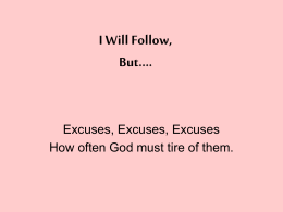 I Will Follow, But.