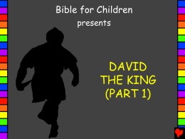 1 PPT David the King Part 1 English PP