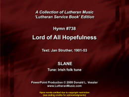 738 - Lord of All Hopefulness [1]