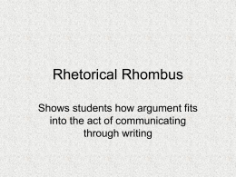 Rhetorical Rhombus