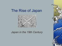 The Rise of Japan