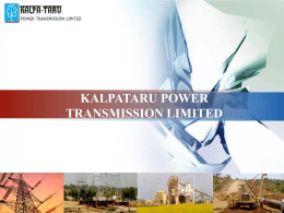 PowerPoint Template - Kalpataru Power Tranmission Ltd.