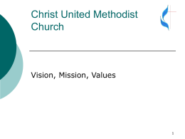 Christ United Methodist Church Ministry Audit Congregation